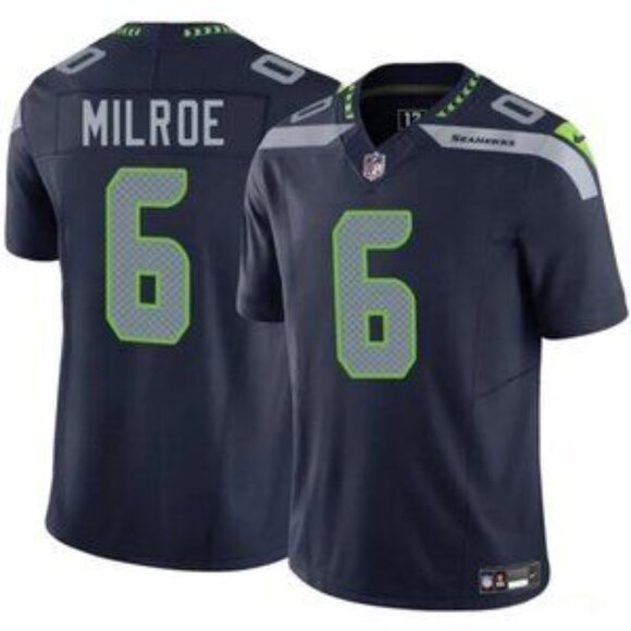 Youths Kids Mens Womens Jalen Milroe Navy Stitched Jersey Vapor